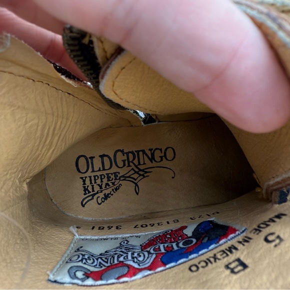 Old Gringo Yippee Ki Yay Tribeca 6" Leather Western Ankle Boots Bootie 5 NWOT - Picture 4 of 11